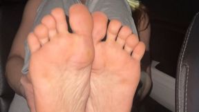 Turning you into footslave in car