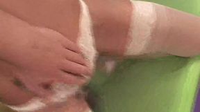cute tranny slut gets fucked in the ass on the casting couch
