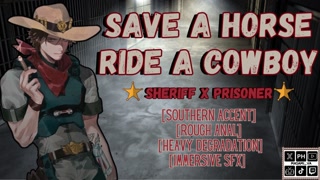 Save A Horse Ride A Cowboy | Sheriff x Prisoner Roleplay | Male Moaning Audio Erotica