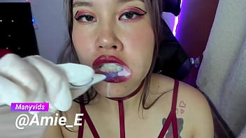 slut asian Brushing Teeth full in manyvids