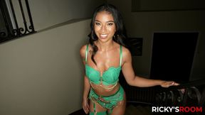 rickysroom heat from the fire with ameena green