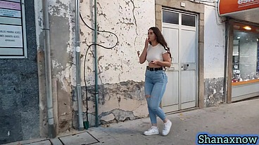 SHANAXNOW SMOKING FETISH BIG ASS WALKING IN TIGHT JEANS