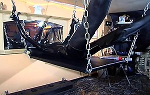 German pervert couple in gimp suits fucking around