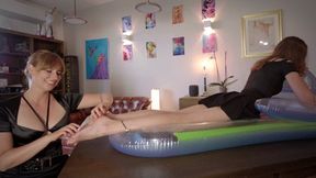 Pretty Weronika Loves To Lick And Tickle Feet Of Stella - Tickling - 4K