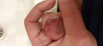 Huge Dick Hand Made Shot Cum