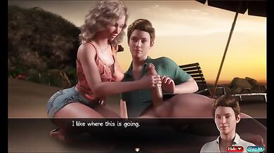 Hot latina stepsister lets her boy fuck her big ass tits on the beach alone