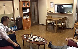 The bosss wife gets fucked in a bath towel p1