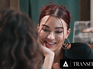 TRANSFIXED - Sexy Waitress Emma Rose Rekindles With Old Bestie Leana Lovings During After Hour