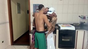 Favela dwellers' gift to a submissive young man