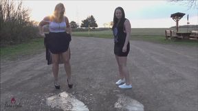 DOUBLE LESBIAN PISS!! It's better to piss twice!!!