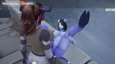 Cursed Draenei Elf Submissive Facefucked By Demon Monster Cock Outdoor Reverse Gangbang Creampie