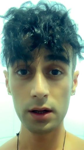 Middle East Boy Jerks off at the Toilet