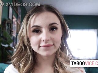 18yo teen has to prove to her stepdaddy that this babe’s older sufficiently to bang - Aria Banks