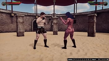 Jerle VS Lucifera (Naked Fighter 3D)