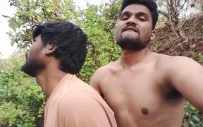Two Hot Bike Mechanics Take A Steamy Detour In The Forest With A Stunning Young Man