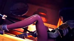 Rukia Succumbs to Fierce Hentai Desires – Ecstasy Overwhelms with Creampie Finish