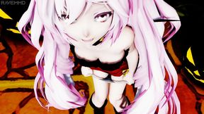 Horny Pink-Haired Miku Gives Seductive Blowjob As A Sexy Anime Vampire