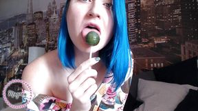 Licking your lollipop