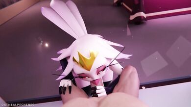 Hazbin Stella Destroyed By Furry Milf With Huge Ass