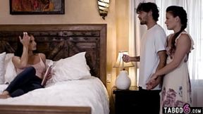 MILF teaches virgins how to have a threesome