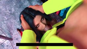 MILF Street Hooker Sucking Huge Cock and Cum in Mouth