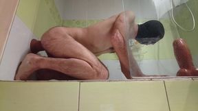 enorme gode en levrette anal orgasm