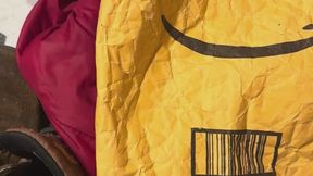 Leather Slave worship Story MP4