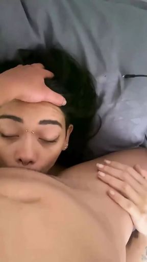Pushing My Tdick Into Her Mouth
