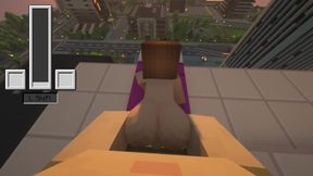 minecraft Jenny | pier city Sunset sex moon blowjob