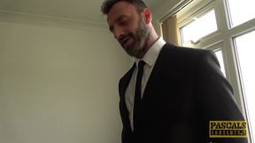 Chubby UK submissive disciplined in rough sex game