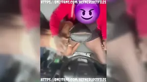 Ceiling Blowjob From a Pretty Ebony Slut