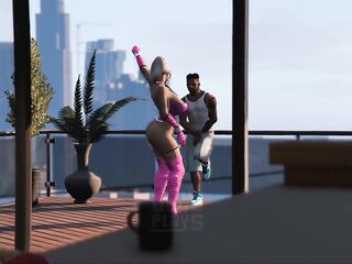 GTA 5 Franklin Hires Premium Lady in his Vinewood Mansion PART1