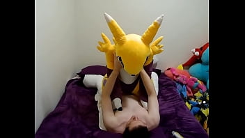 Quickie with Giant Renamon Plush