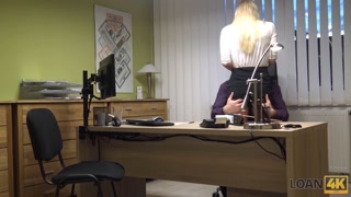 LOAN4K. Porn actress is carnal with the promisee who promises money