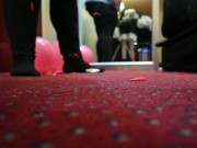 Balloon Stomps Cleanum in Hotel