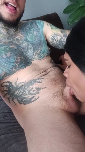 Ladyboy Deepthroat Eats It All