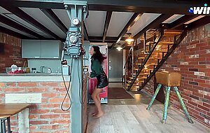 Eva soda, a bound cuckold watches his lecherous girlfriend slut fucked and filmed  treason