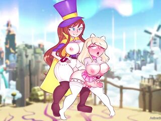 Hatlady x OC (Futanari) [A Hat in Time Manga]