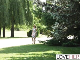 Feet Femdom-goddess Natalie Grace Screwed Outdoors