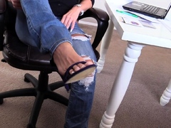 Beautiful Brunette Foot Fetish