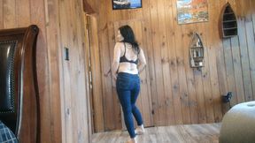 slow mo panty reveal ass worship