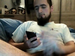 Guy didn't stroke his dick for a long time
