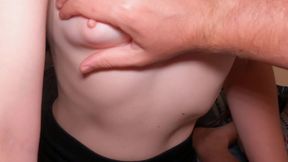 My Stepsister Quickly Jerked off My Cock!