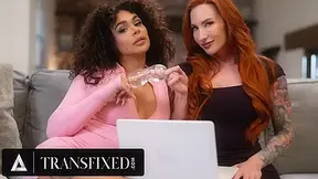 TRANSFIXED - Redhead MILF Sophia Locke s Milf Lips CUM SWAP With Colleague Eva Maxim After Hot Fuck