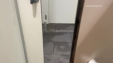 Gay cruising in the gym shower with cumshots