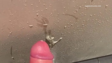 Gay cruising in the gym shower with cumshots