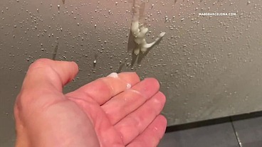 Gay cruising in the gym shower with cumshots
