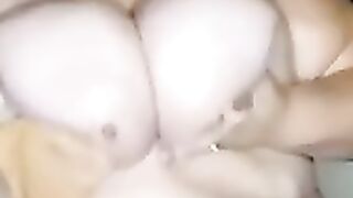Bbw taking a shower inside the rain
