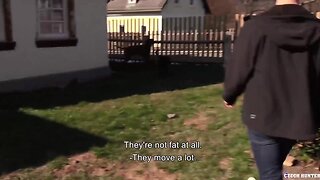 Hot Twink Riding Raw in Czech POV Trailer!