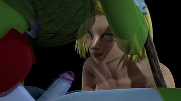 Dbz futa on blonde female